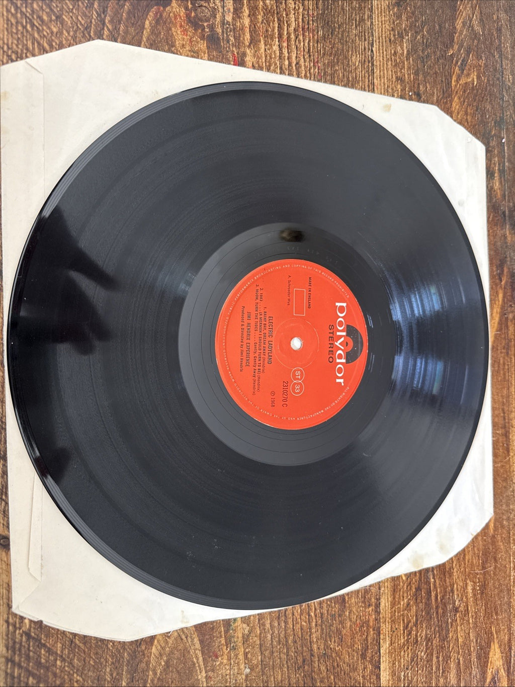 Jimi Hendrix – Electric Ladyland LP UK Polydor Orange Label Banned Cover VG+