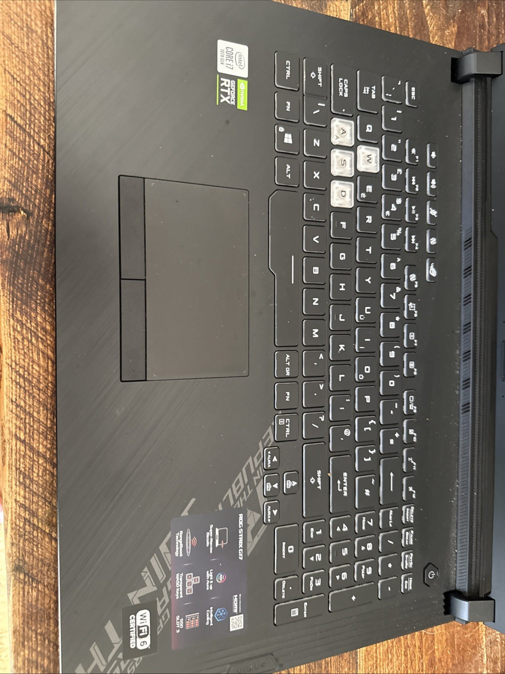 Asus ROG STRIX G17 G712LV Core i7-10750H 16GB 1TB SSD 17.3 Inch FH G712LV-H7007T