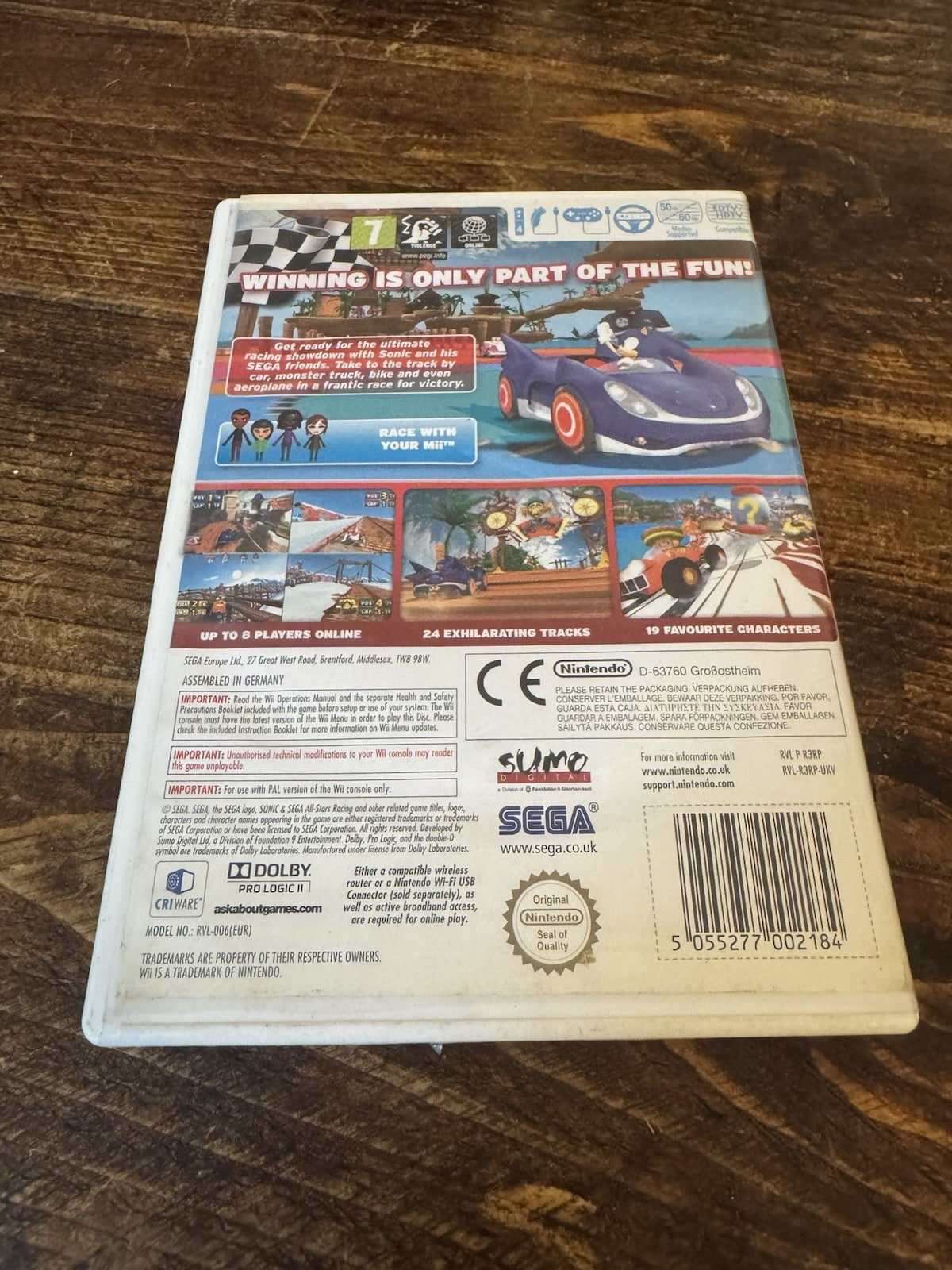 🎮 Sonic & Sega All-Stars Racing (Nintendo Wii, 2010) 🎮