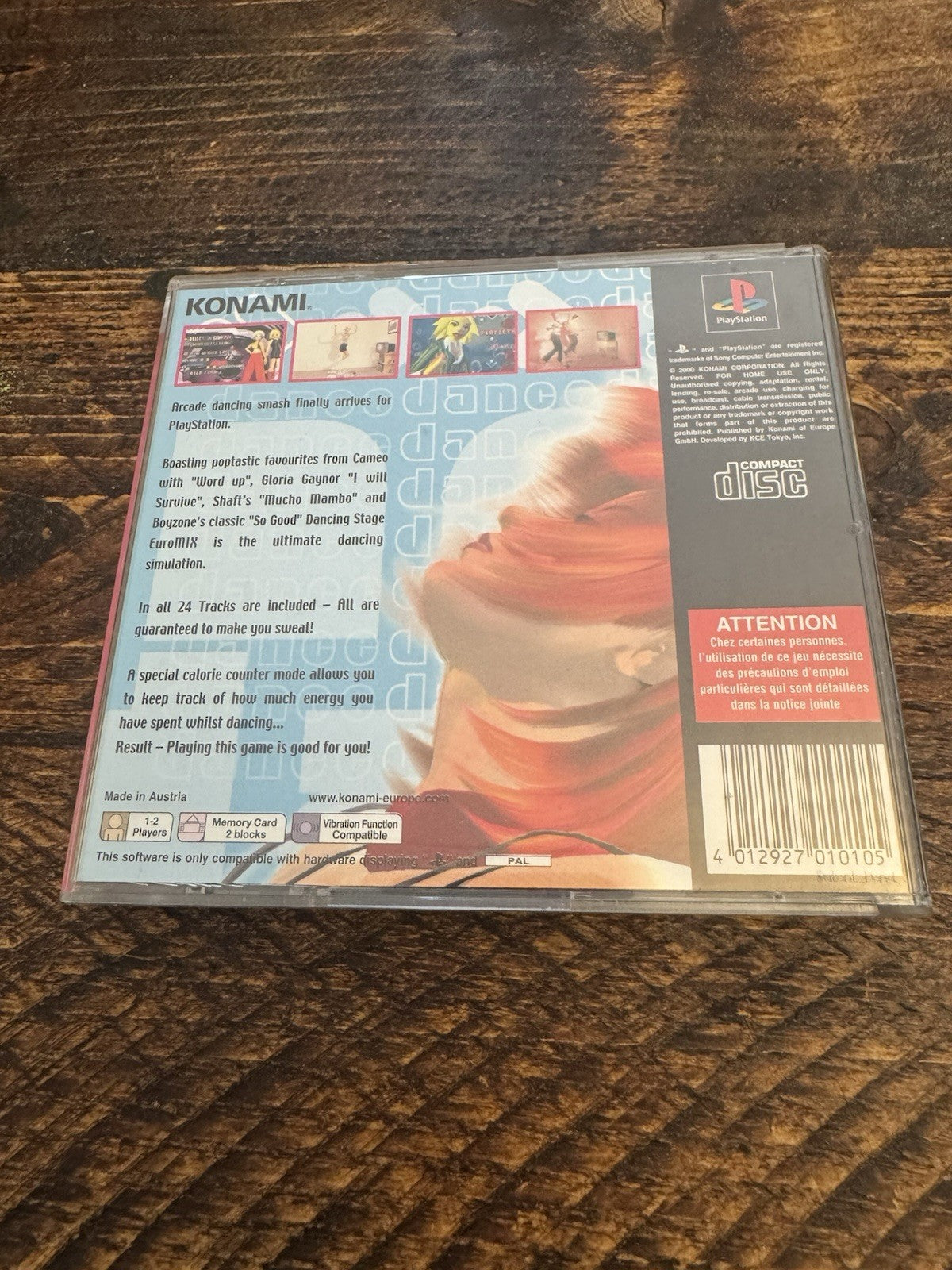 Sony PlayStation 1 Dancing Stage EuroMIX Video Game