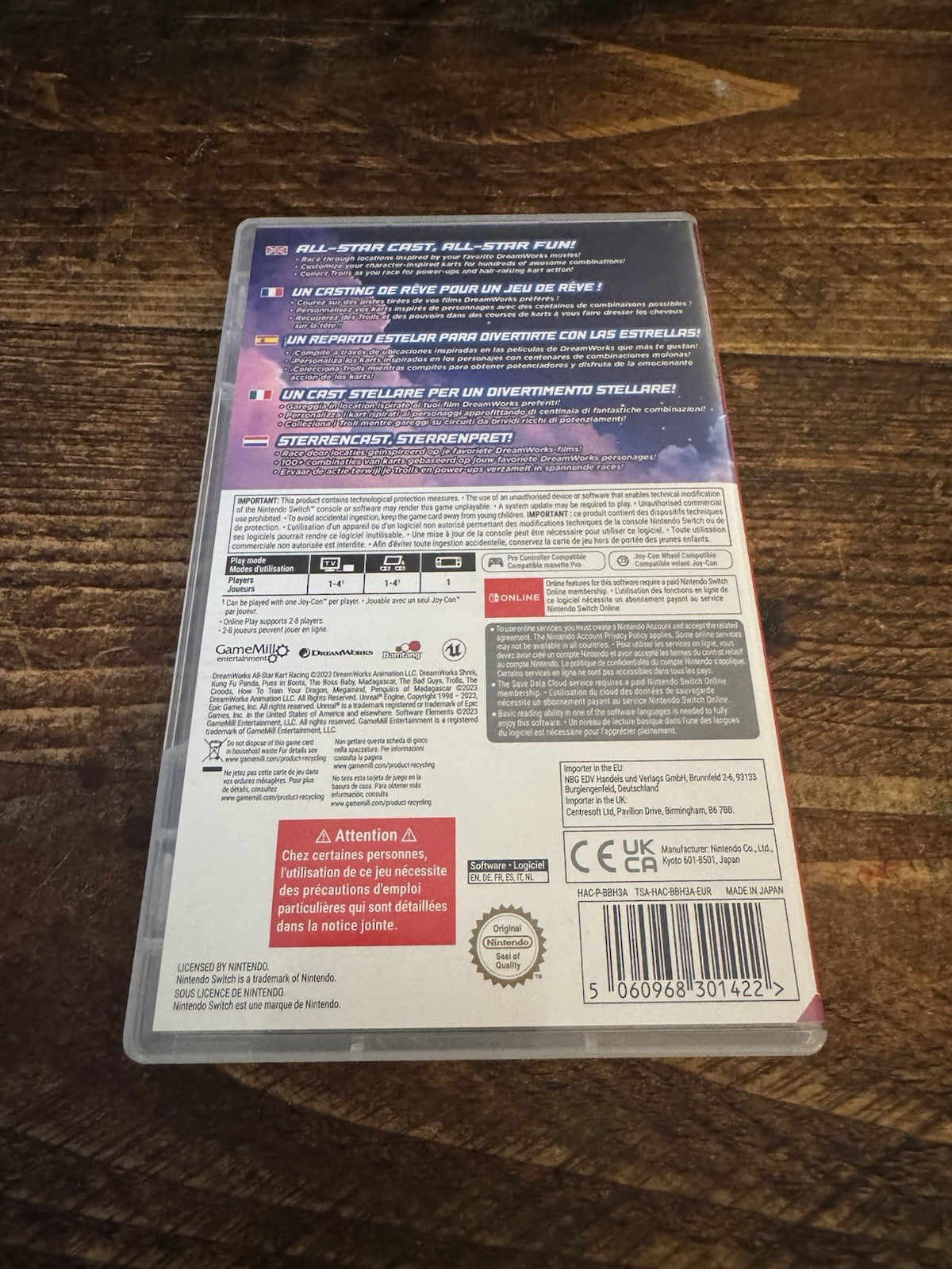 Dreamworks All Star Kart Racing (Nintendo Switch) GAME  