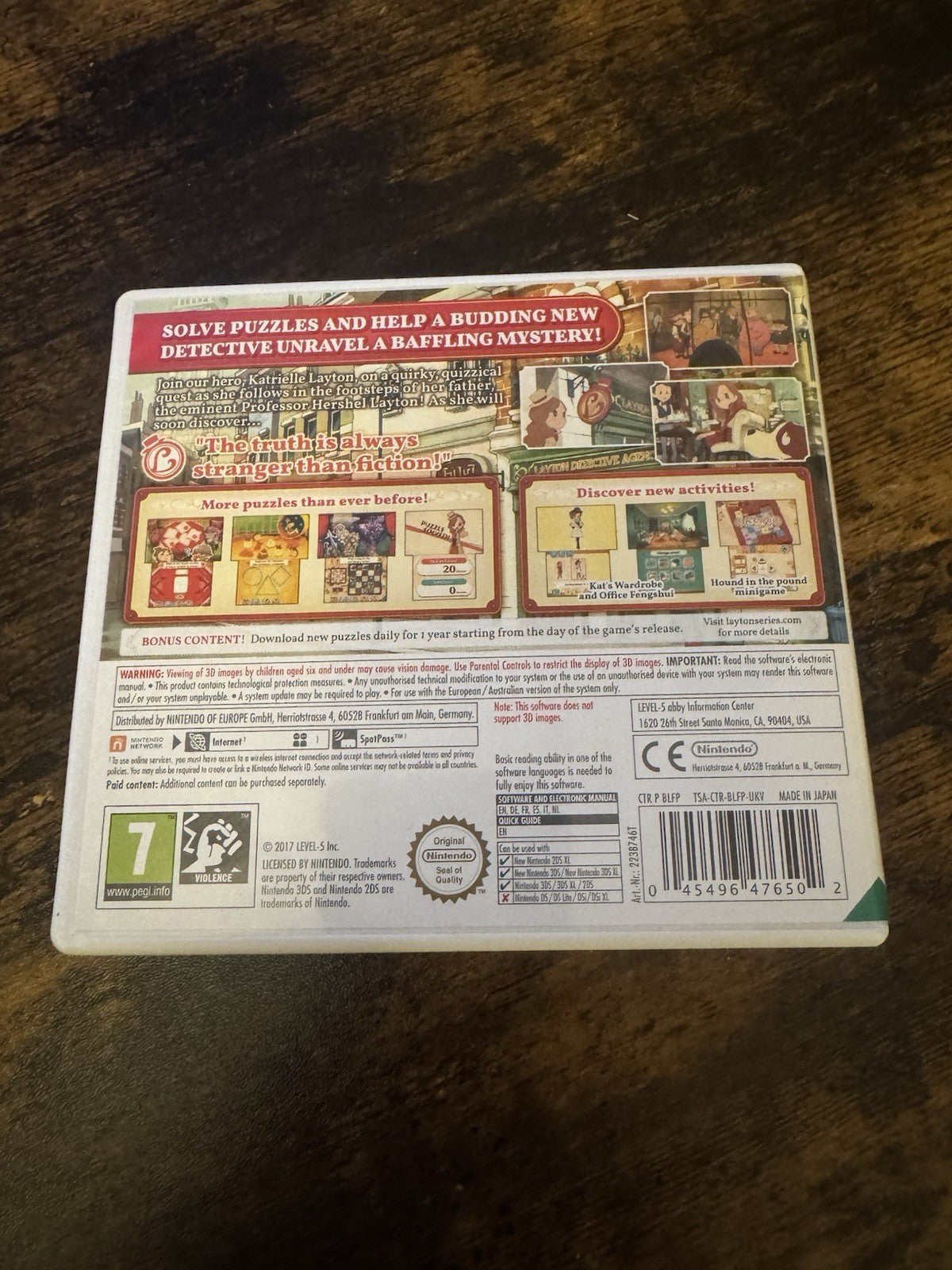 Nintendo3DS Layton's Mystery Journey: Katrielle and the millionaire's conspiracy