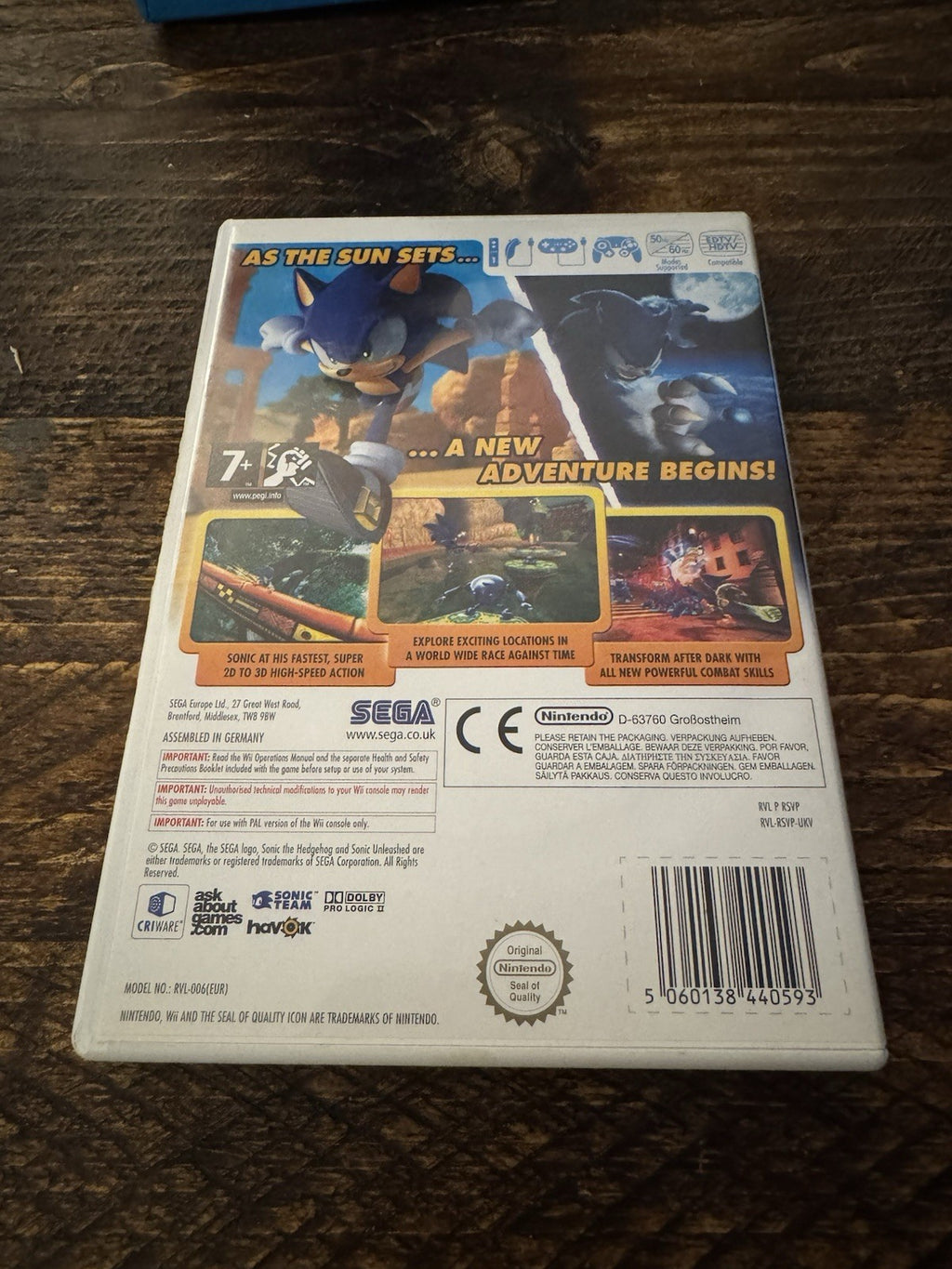 🎮 Nintendo Wii: Sonic Unleashed 🕹️