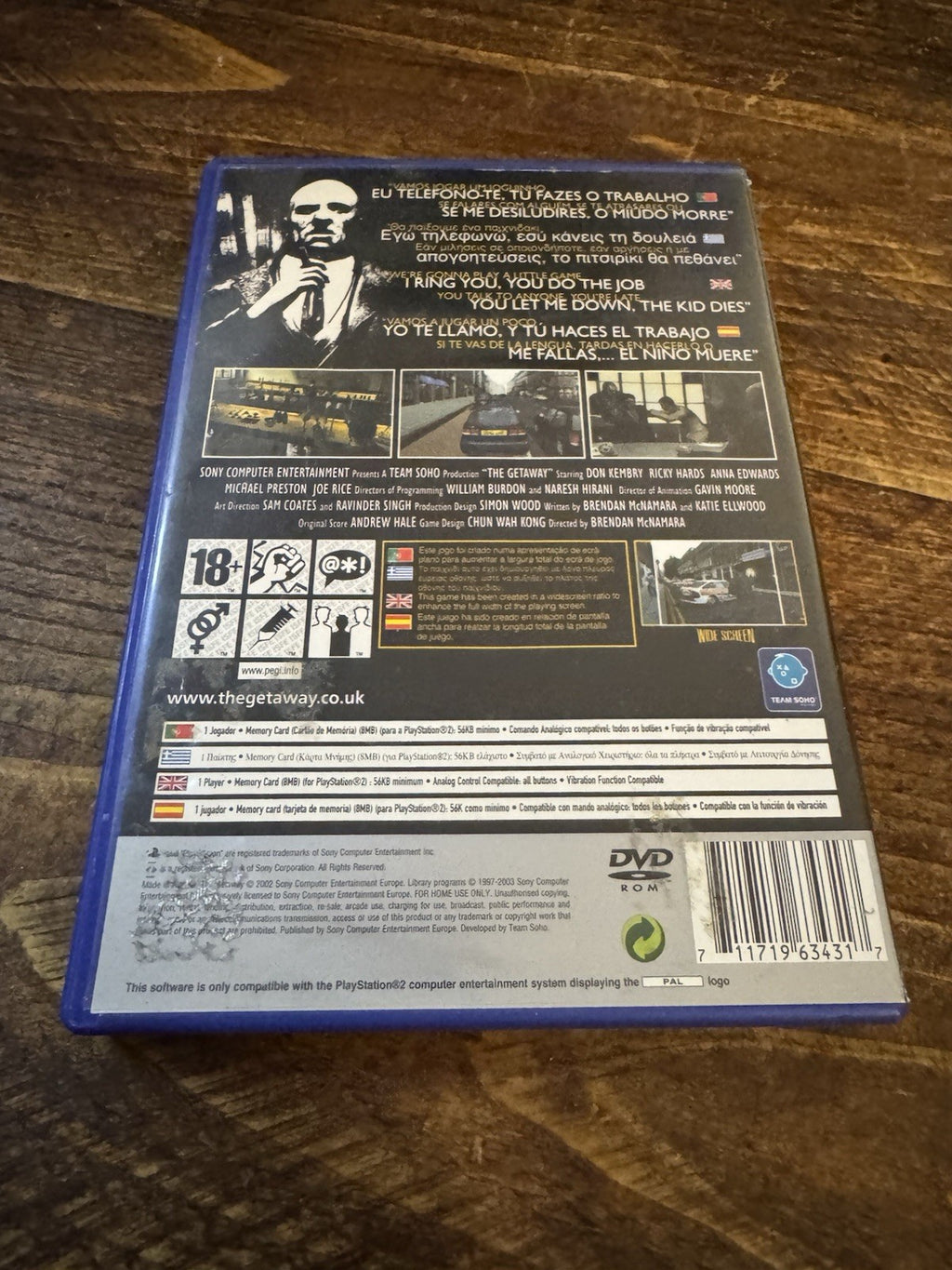 🎮 The Getaway (Platinum Edition) (Sony PlayStation 2, 2003) 🎮