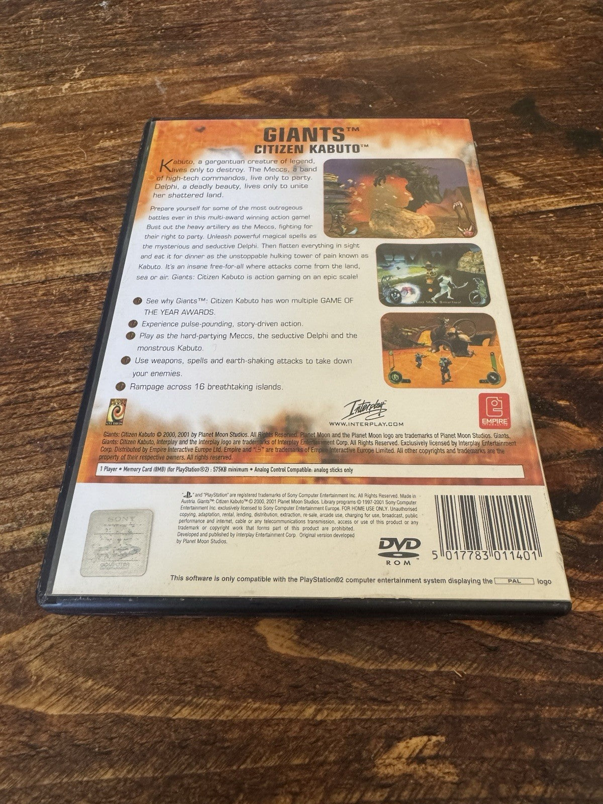 🎮 Giants: Citizens Kabuto (Sony PlayStation 2, 2000) - European Version 🎮