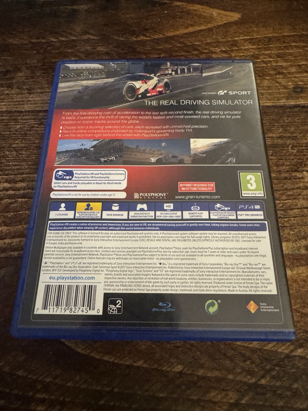 🎮 Sony PlayStation 4 Gran Turismo The Real Driving Simulator Sport Game (2022)