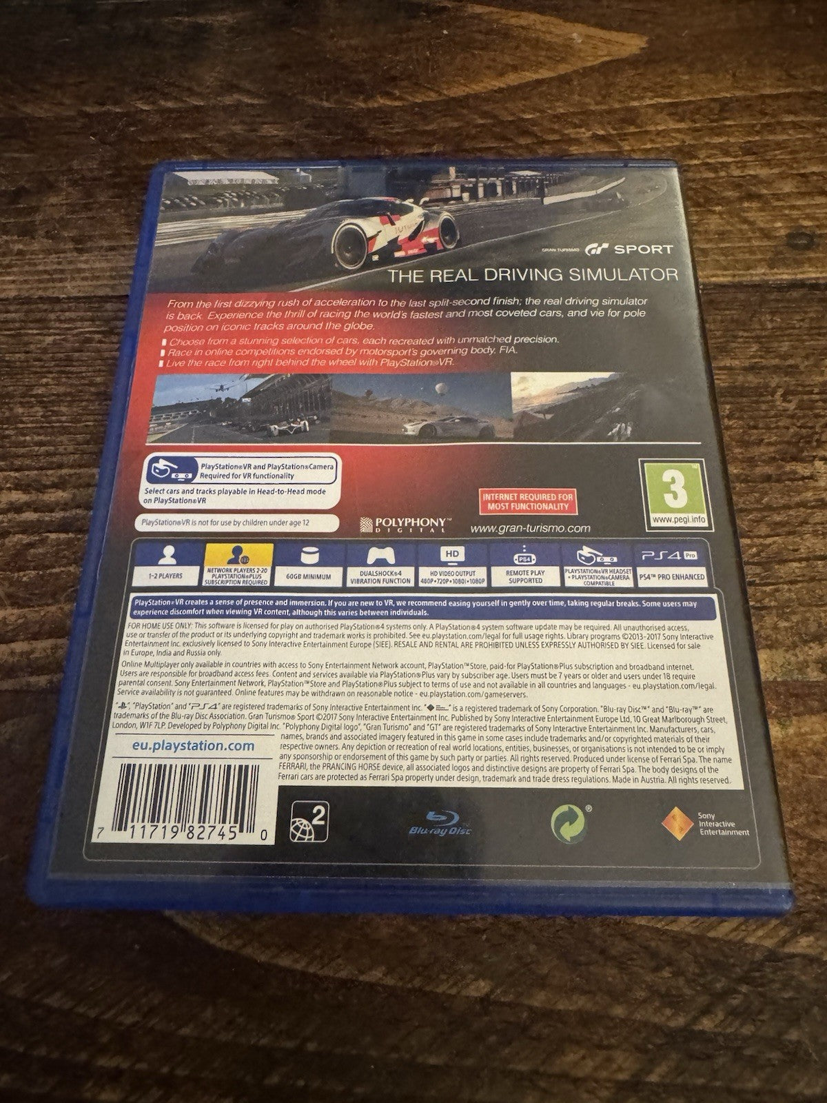 🎮 Sony PlayStation 4 Gran Turismo The Real Driving Simulator Sport Game (2022)