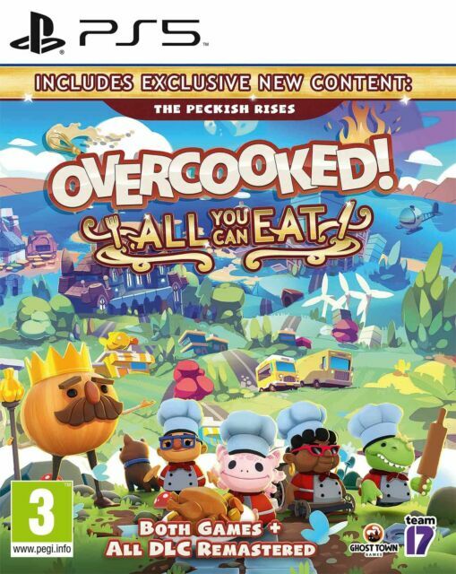 🎮 Overcooked! All You Can Eat (Sony PlayStation 5, 2020) 🎮 🍝🍜