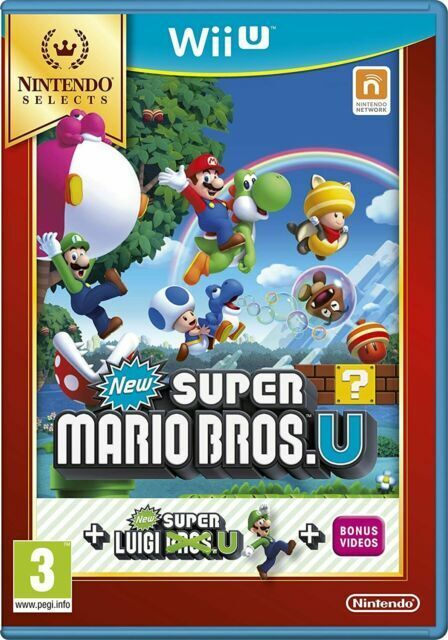 🎮🌟New Super Mario Bros. U + New Super Luigi U Bundle (Nintendo Wii U,2016)💫🌟