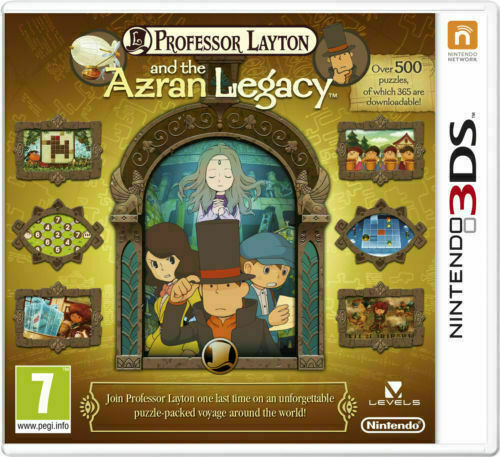 🎮🌟 Professor Layton and the Azran Legacy (Nintendo 3DS, 2013) 🤓