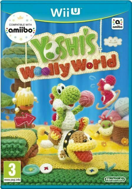 🎮💫Yoshi's Woolly World (Nintendo Wii U, 2015)🌟🌟
